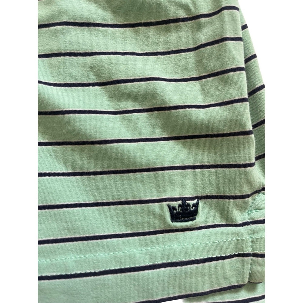 Peter Millar Men's Golf Polo Shirt Size 2XL Blue. Striped Casual Comfort Logo - Picture 4 of 5